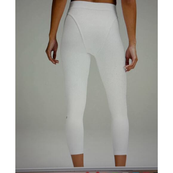 LULULEMON Wunder Train Aerobic High-Rise Tight 25" Women's White Sz 6 NWT - Picture 4 of 12